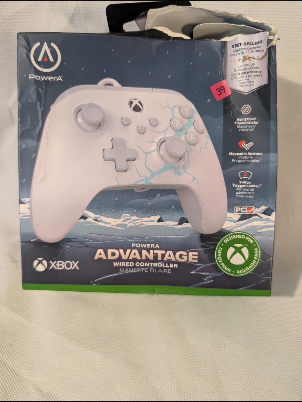 Advantage Wired Xbox Controller - Arctic Ice Colorway